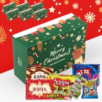 [간식대장] 크리스마스 그린(사각) 8종 (s0004)