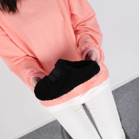 [개성시대] 여성 2.5cm 진밤 베이직 털슬리퍼 데일리