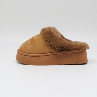 [개성시대] 여성 4.5cm 스웨이드 털슬리퍼 184g 데일리