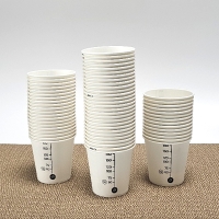 [하늘담다] 튼튼한 계량 눈금_곰 종이컵 6.5oz 184ml 1000개입 1박스