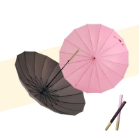 [신한카드 할인] 지알비 빼빼로 과자패턴 손잡이 장우산 자동 커플우산 우드그립(전용 보관통 증정) 2종 택1