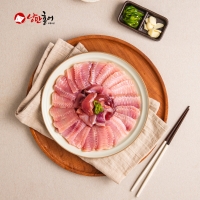 [낭만홍어회] 흑산도홍어 홍탁삼합 500g 국내산 생물 삭힌홍어 목포택배