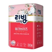 [삼정펄프]리빙 핑크브리즈 천연펄프 3겹 30M 화장지(향) 30롤