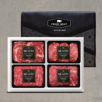 [미식관] 암소숙성 1등급 꽃등심&정육 혼합세트 [1.2kg-2.4kg] 