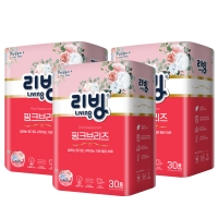 [삼정펄프]리빙 핑크브리즈 천연펄프 3겹 30M 화장지(향) 30롤