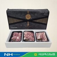 [지리산흑돼지] 흑돼지 혼합 세트(오겹살500g+목살500g+앞다리살500g) 
