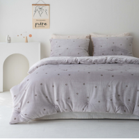 송화 곰돌이 극세사 차렵이불 정진기 방지 가공  국내생산 3가지 색상