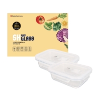 [스위칠랜드아미] SH오븐 글라스 직사각 2종세트