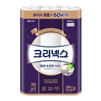 [크리넥스] 데코소프트 수딩플러스 3겹 25+2m 24+6롤