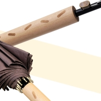 [신한카드 할인] 지알비 빼빼로 과자패턴 손잡이 장우산 자동 커플우산 우드그립(전용 보관통 증정) 2종 택1