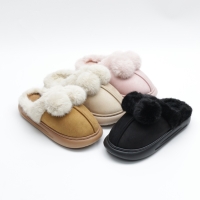[개성시대] 여성 3.5cm 베이직 털슬리퍼 150g 데일리