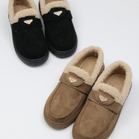 [개성시대] 여성 3.3cm 스웨이드 털단화 214g 데일리
