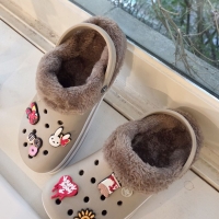 [개성시대] 여성 4.5cm 베이직 털슬리퍼 데일리