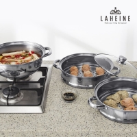 [특별할인][라헨느] 더 퀸 포토프 스테인레스 IH 3단 찜기