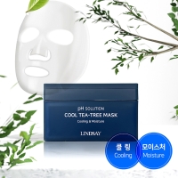 [특별할인] 린제이 1일1팩 뽑아쓰는 마스크팩 PH 솔루션 쿨 티트리 300g (24매)