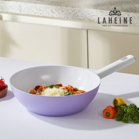 [특별할인][라헨느] 더 퀸 포토프 퍼플 세라믹 IH WOK 28cm