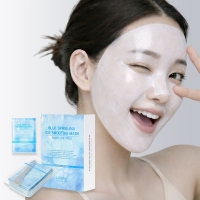 [특별할인] 린제이 마데카소사이드 1일1팩 블루 스피룰리나 아이스 스무디 마스크 1g 20매